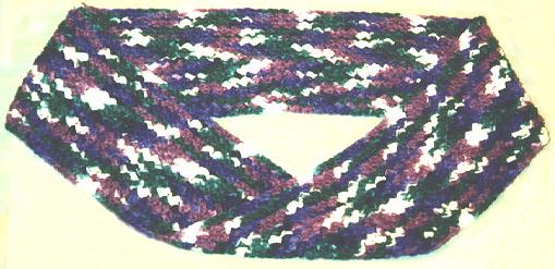 picture of crocheted mobius scarf