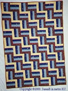 picture of a rail fence quilt